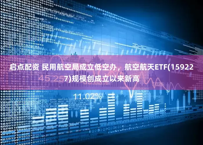 启点配资 民用航空局成立低空办，航空航天ETF(159227)规模创成立以来新高